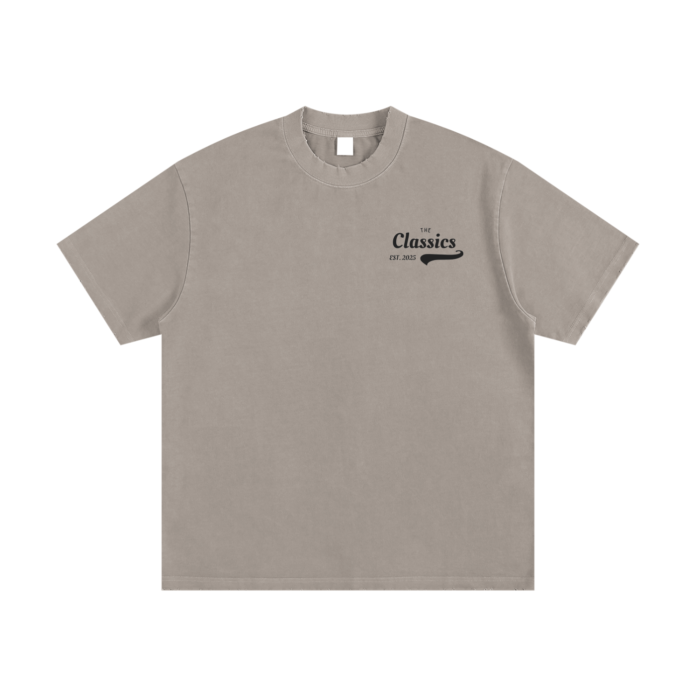Heavyweight Vintage Washed Frayed T-Shirt