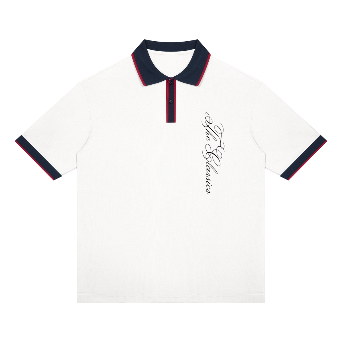 Unisex Color Block Polo Shirt
