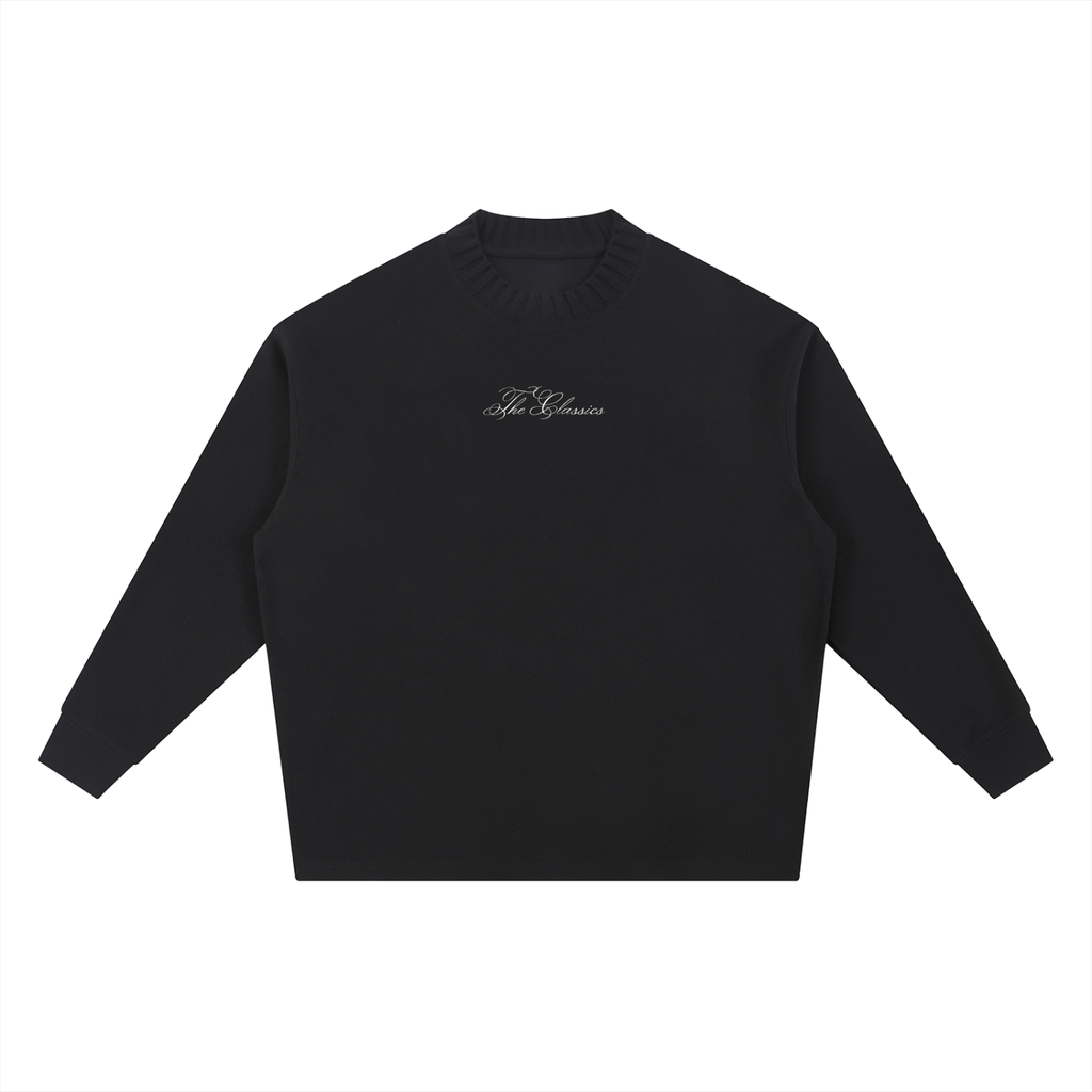 Knitted Round Neck Oversize Sweatshirt