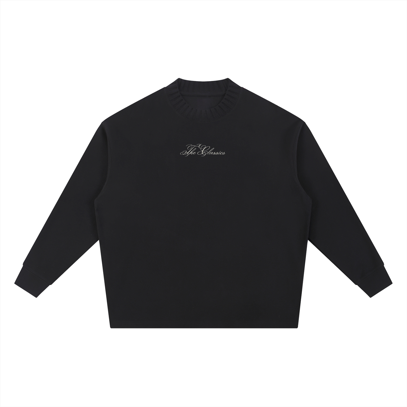 Knitted Round Neck Oversize Sweatshirt