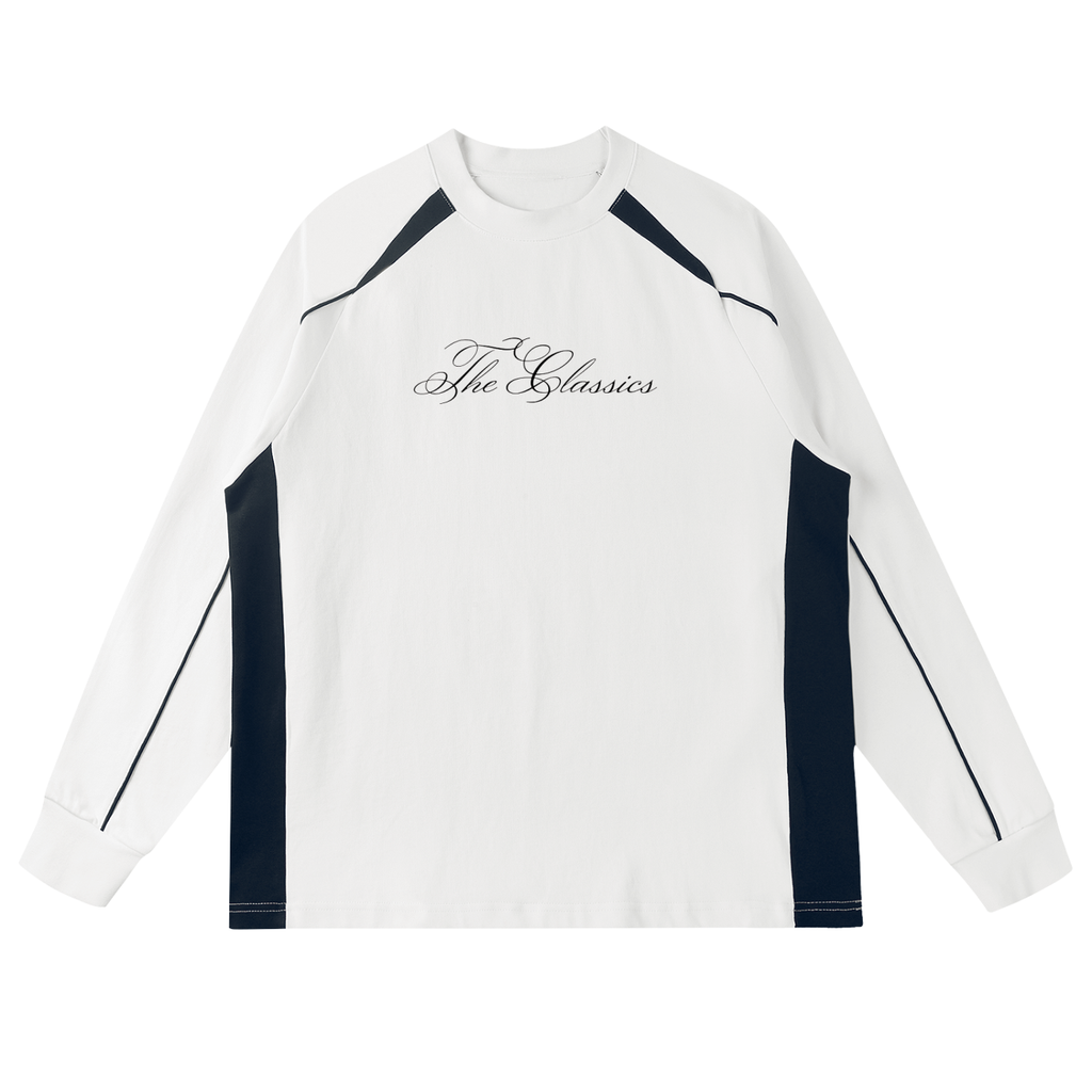 Contrast Panel Raglan Sweatshirt