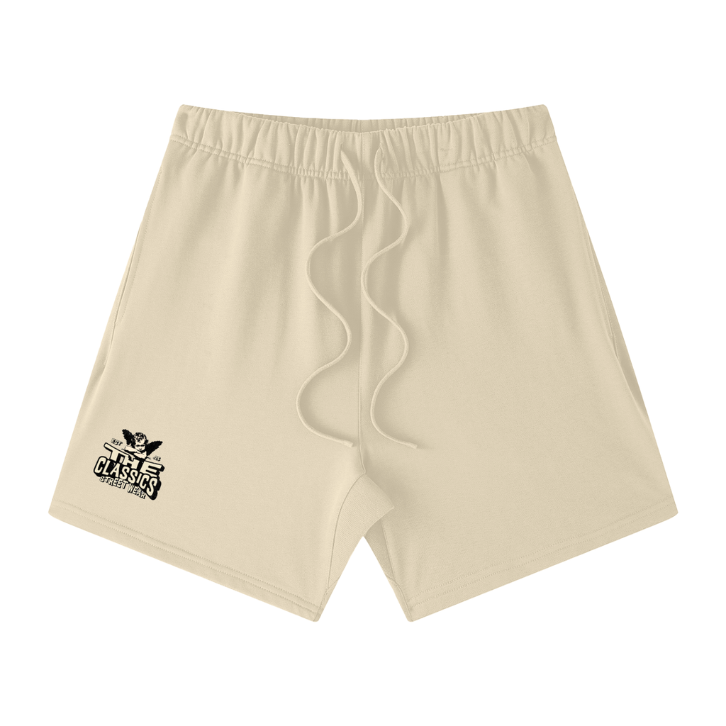 Unisex Earth Tone Loose Fit Cotton Shorts